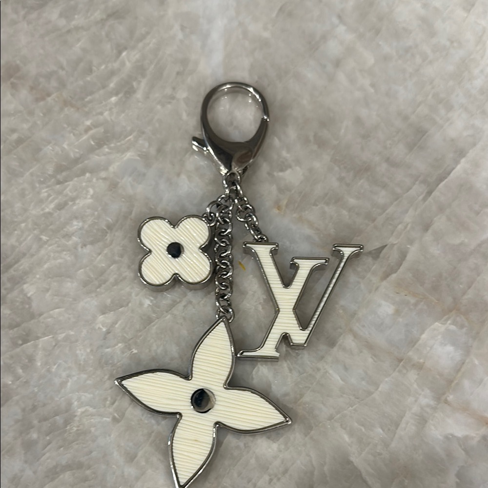 Louis Vuitton Cream Key & Card Holder